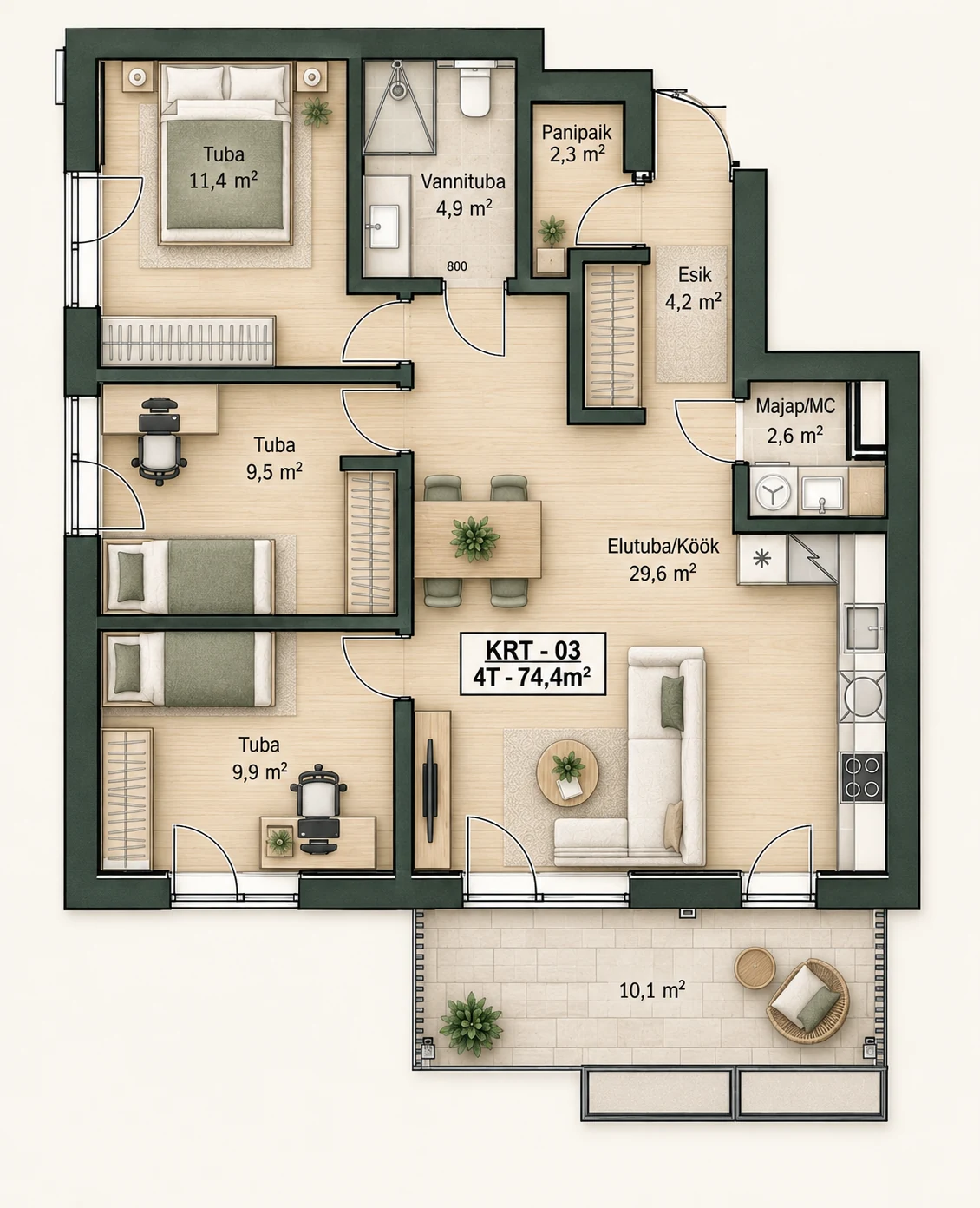 Планировка квартиры 3