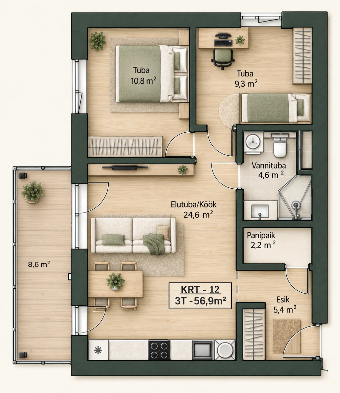 Планировка квартиры 12